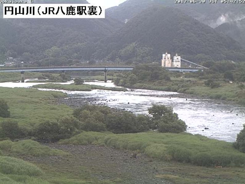 円山川JR八鹿駅裏ライブカメラ(兵庫県養父市八鹿町)