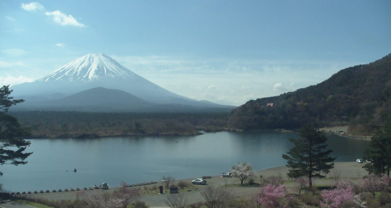 精進湖富士山ライブカメラ(山梨県富士河口湖町精進)