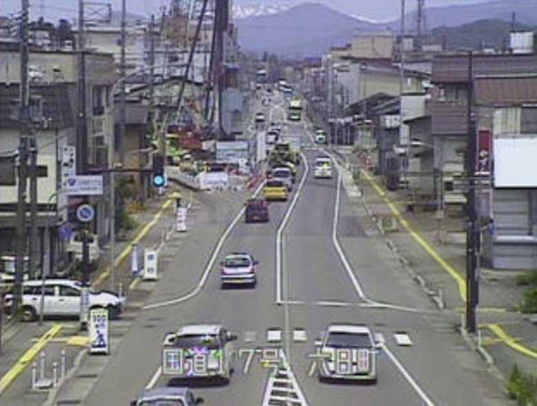 国道17号六日町ライブカメラ(新潟県南魚沼市六日町)