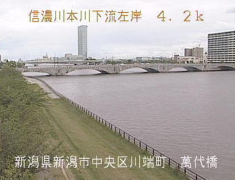 信濃川萬代橋ライブカメラ(新潟県新潟市中央区)