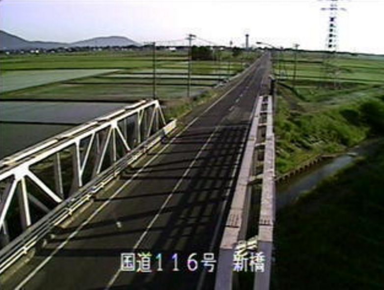 国道116号粟生津ライブカメラ(新潟県燕市粟生津)