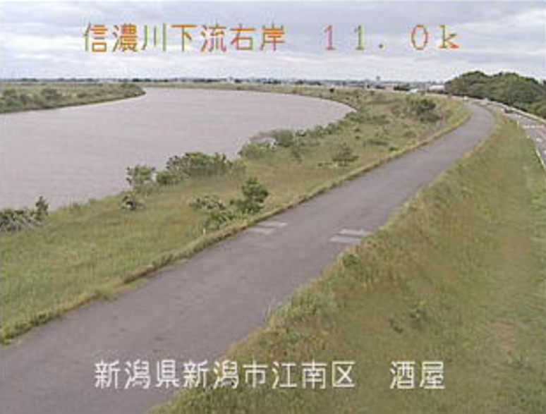 信濃川酒屋ライブカメラ(新潟県新潟市江南区)