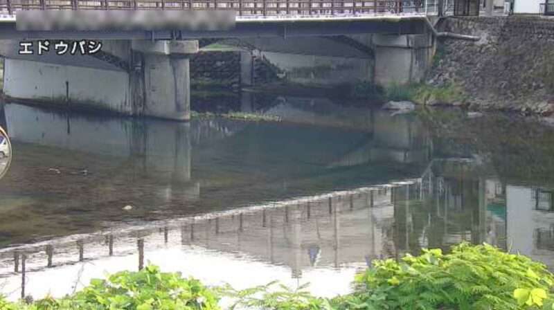 高梁川西方江道橋ライブカメラ(岡山県新見市西方)