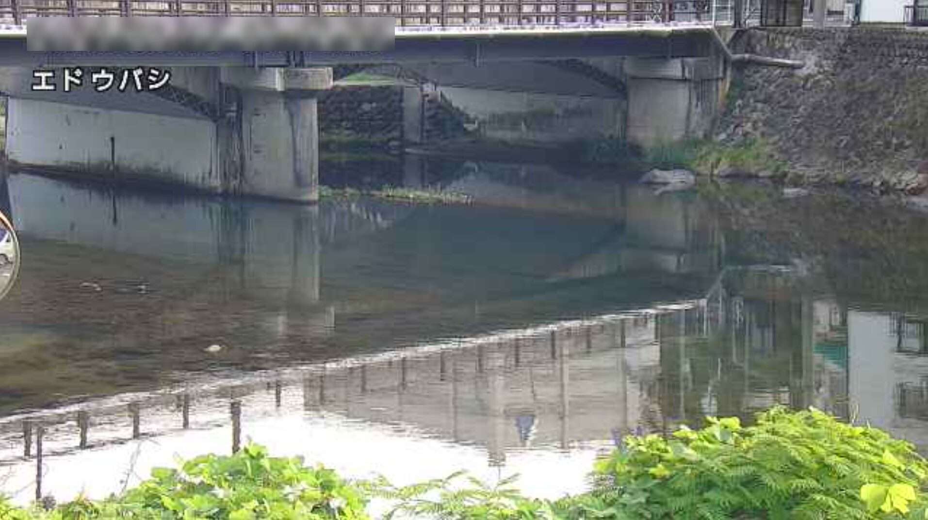高梁川西方江道橋ライブカメラ(岡山県新見市西方)