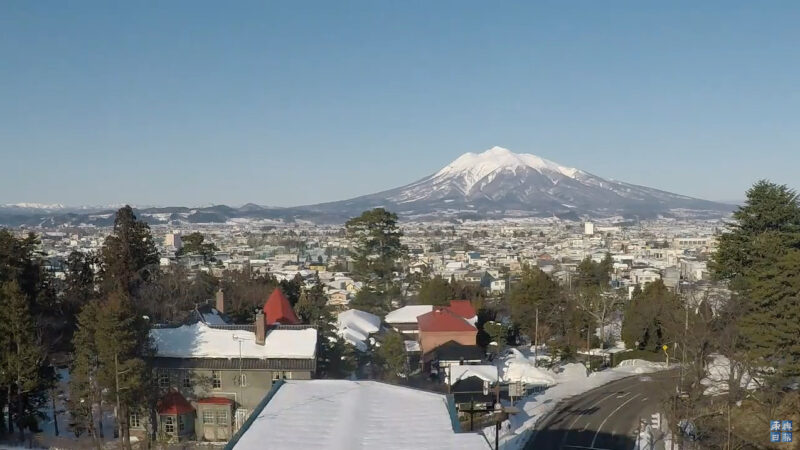 東奥日報岩木山ライブカメラ(青森県弘前市上白銀町)