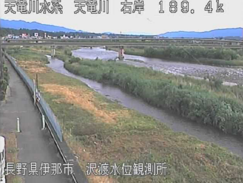 天竜川沢渡ライブカメラ(長野県伊那市東春近)