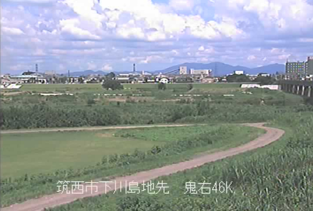 鬼怒川JR水戸線鬼怒川鉄橋ライブカメラ(茨城県筑西市下川島)