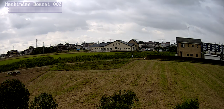 根新田町内会防災千代田堀下流側ライブカメラ(茨城県常総市中妻町)