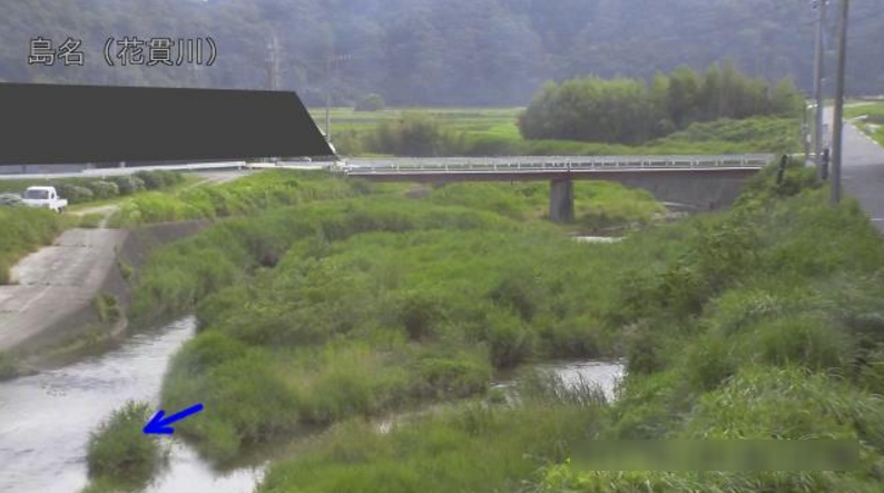 花貫川島名ライブカメラ(茨城県高萩市島名)