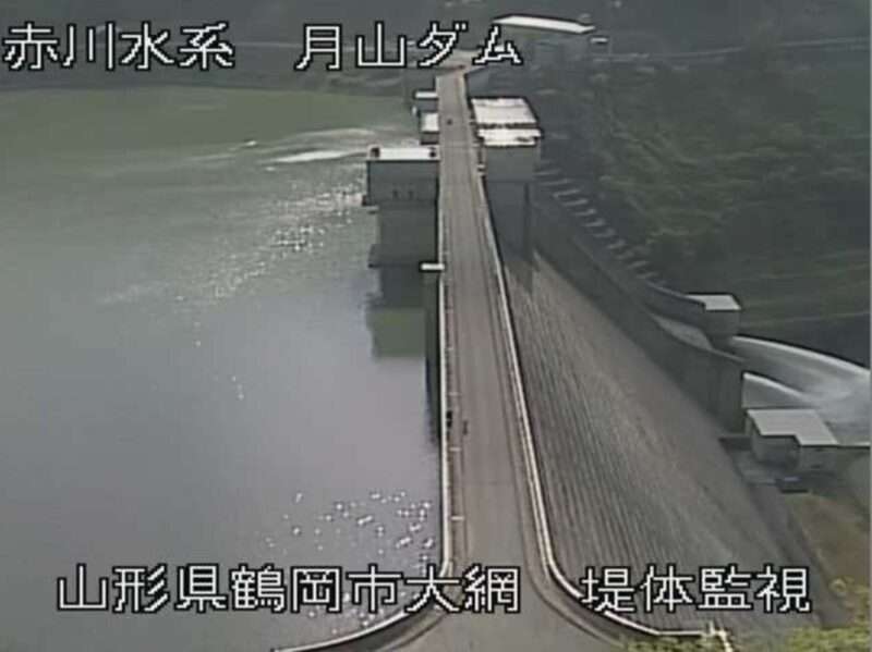 月山ダム上流ライブカメラ(山形県鶴岡市大網)