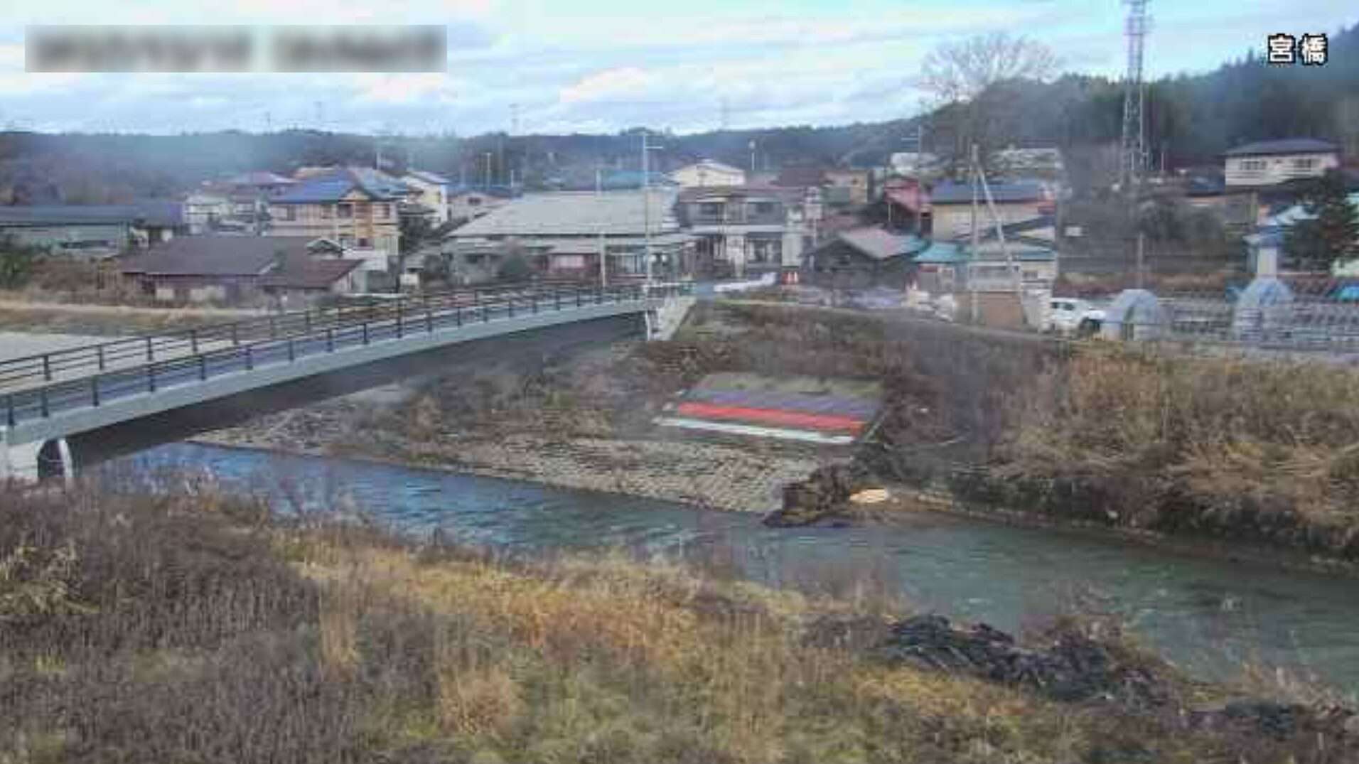 三種川宮橋ライブカメラ(秋田県三種町下岩川)