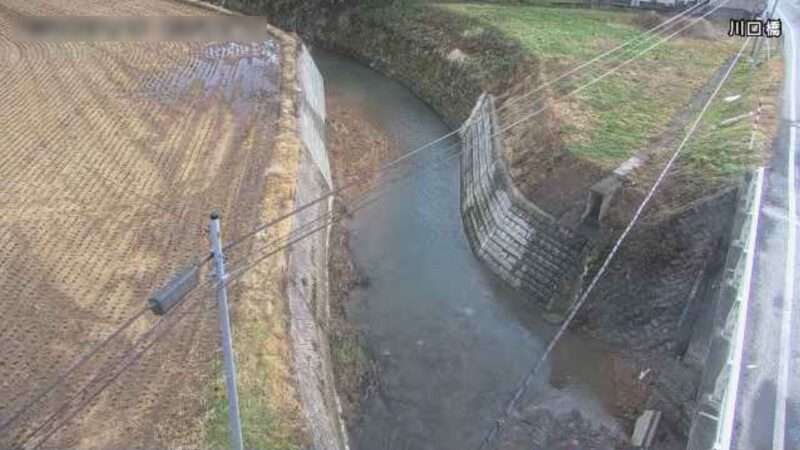 谷地の沢川川口橋ライブカメラ(秋田県三種町下岩川)