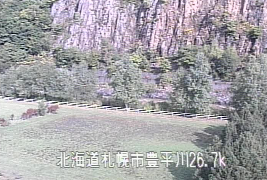豊平川石山水位観測所ライブカメラ(北海道札幌市南区)