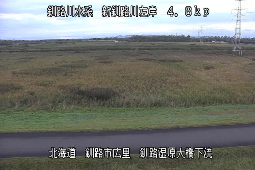 新釧路川釧路湿原大橋ライブカメラ(北海道釧路市広里)