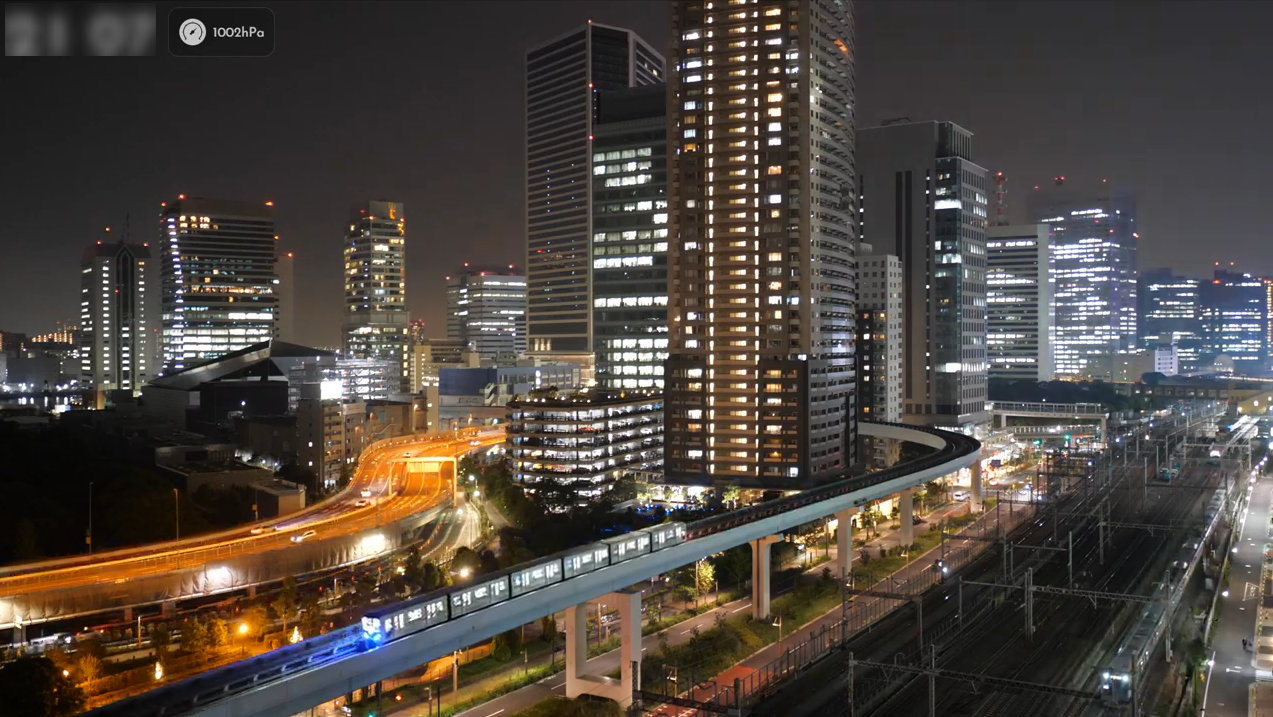 汐留付近鉄道ライブカメラ(東京都港区東新橋)