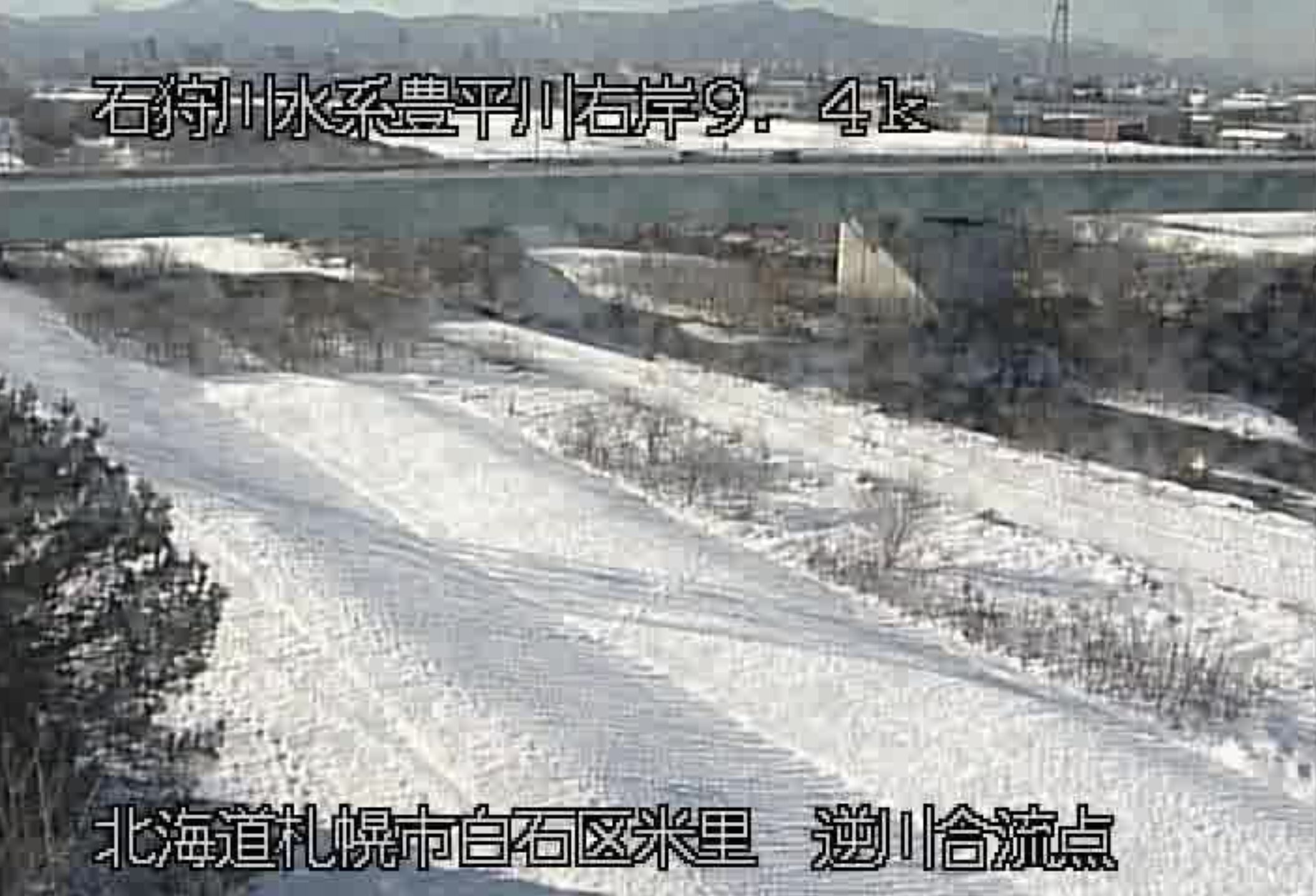豊平川逆川合流点ライブカメラ(北海道札幌市白石区)