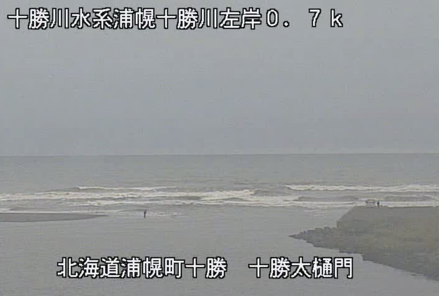 浦幌十勝川十勝太樋門ライブカメラ(北海道浦幌町十勝太)