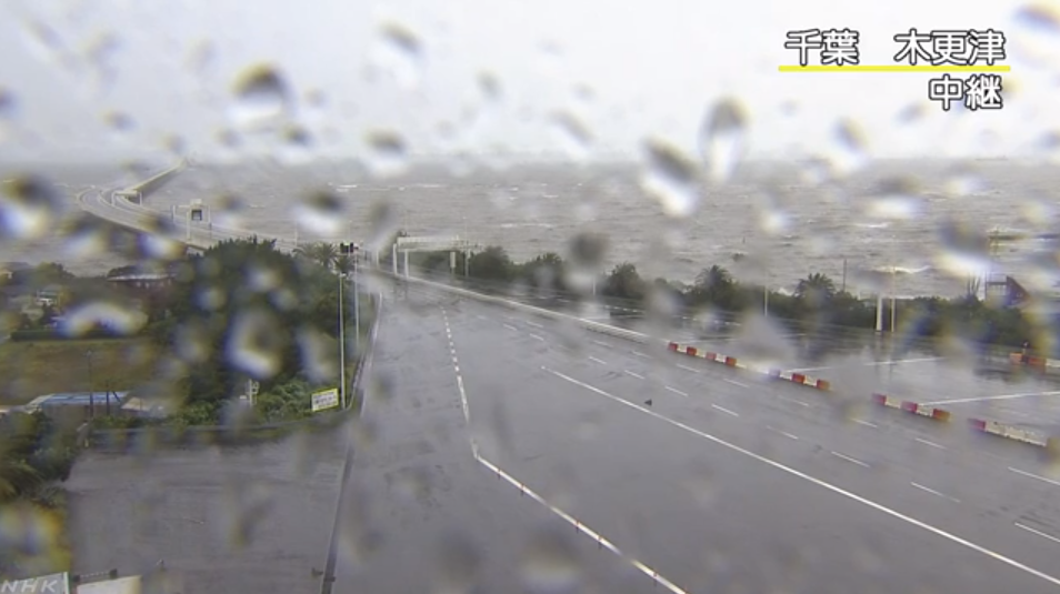 NHK2017年台風21号ライブカメラ(日本国内各地)