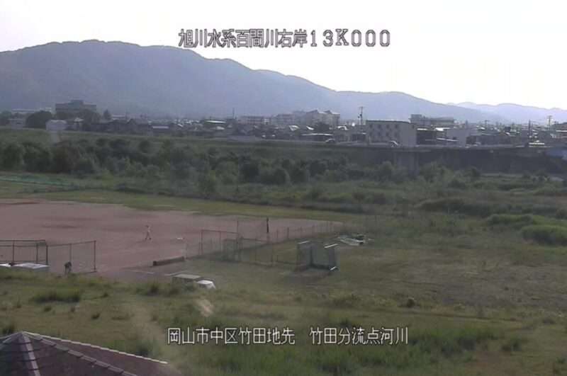 旭川竹田分流点ライブカメラ(岡山県岡山市中区)