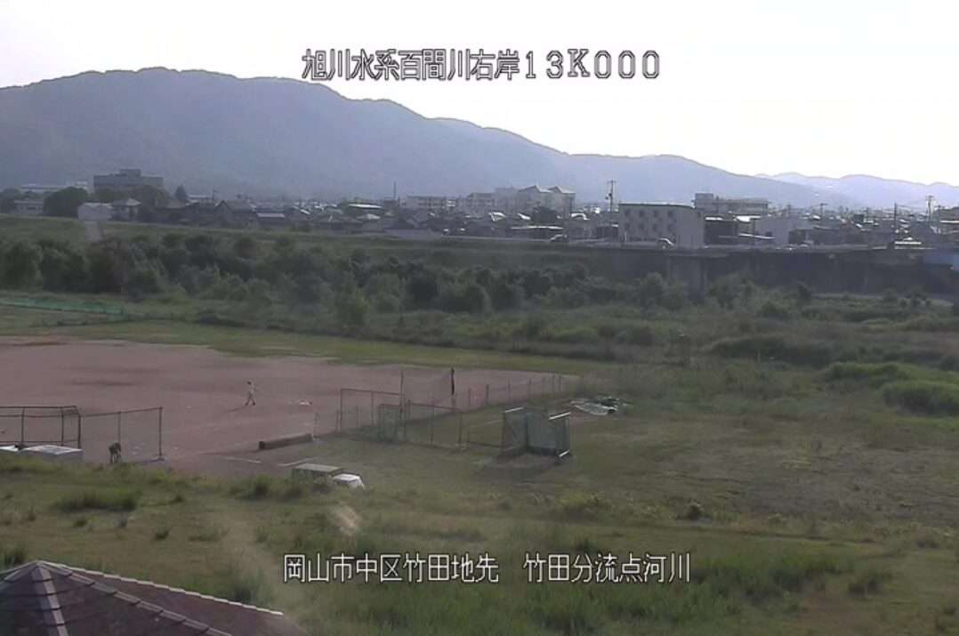 旭川竹田分流点ライブカメラ(岡山県岡山市中区)