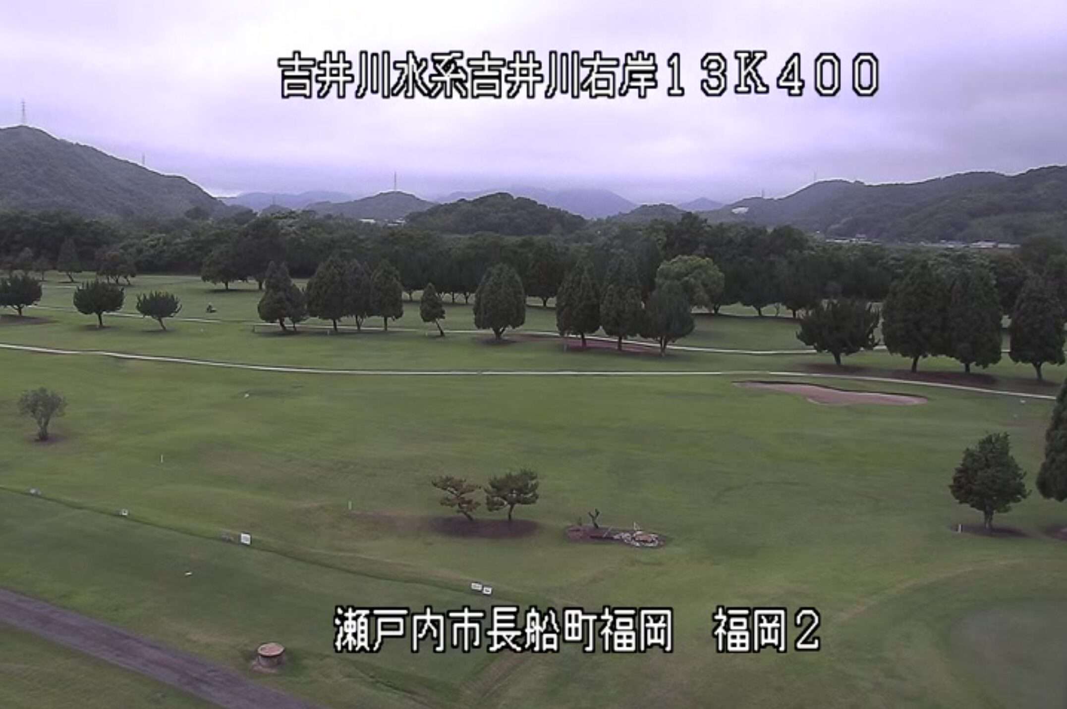 吉井川福岡2空間監視ライブカメラ(岡山県瀬戸内市長船町)
