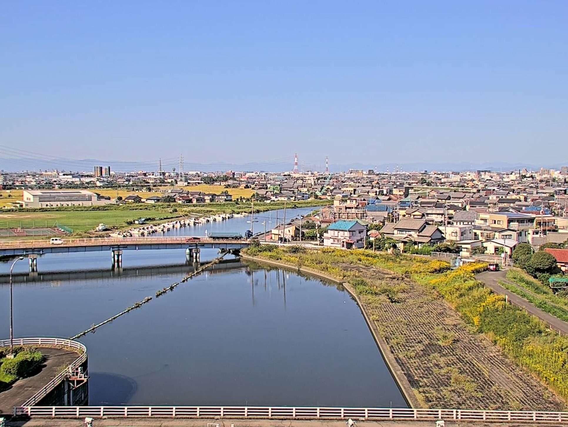 蟹江川蟹江ライブカメラ(愛知県蟹江町蟹江本町)
