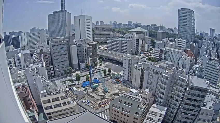 専修大学神田キャンパス新校舎建設現場ライブカメラ(東京都千代田区神田神保町)