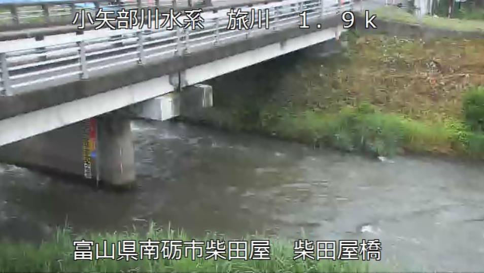 旅川柴田屋橋ライブカメラ(富山県南砺市柴田屋)