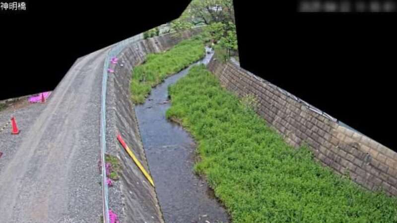 柳瀬川神明橋観測局ライブカメラ(埼玉県所沢市荒幡)
