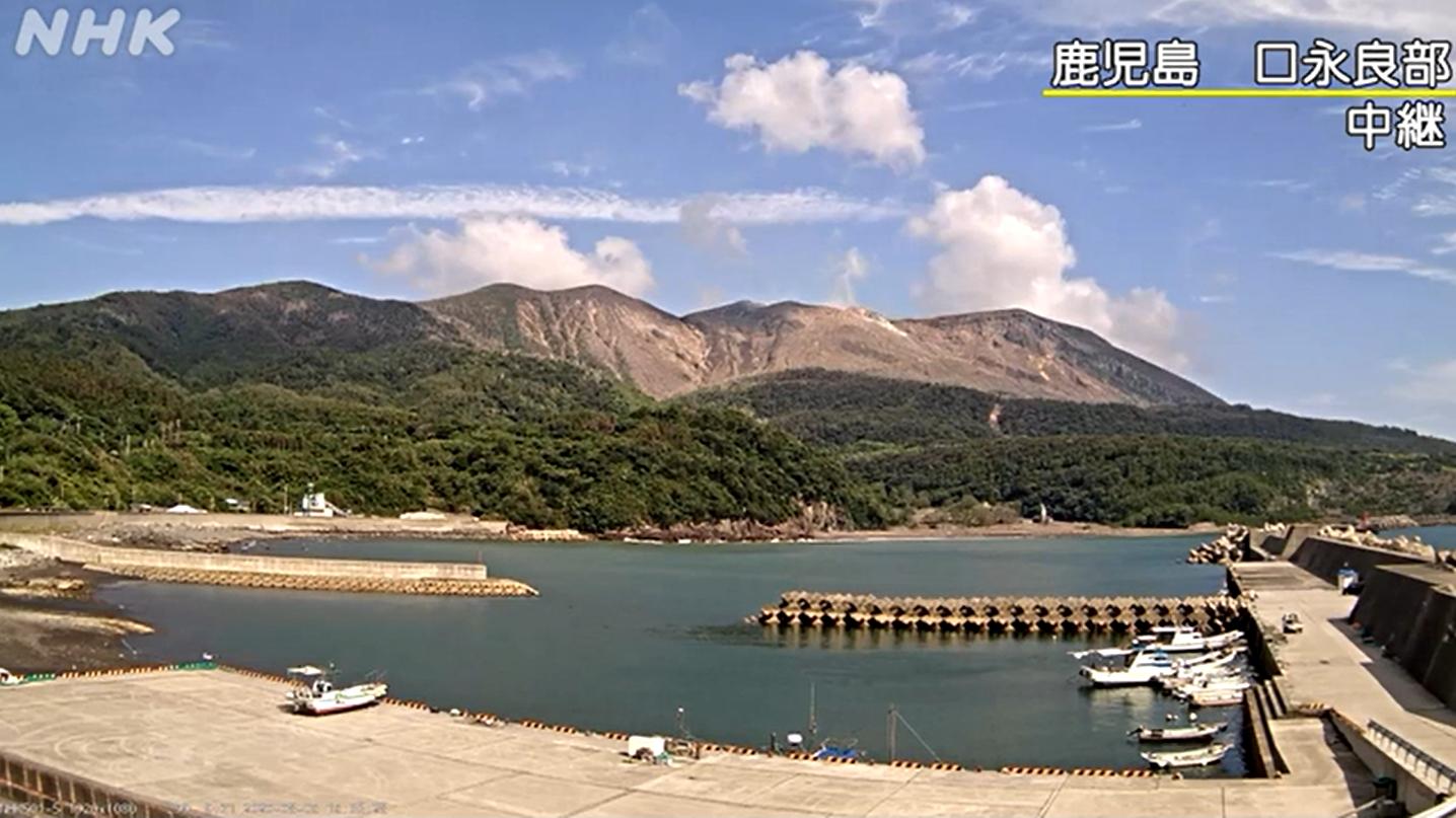 NHK口永良部島ライブカメラ(鹿児島県屋久島町永田)