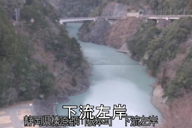 大井川下流左岸ライブカメラ(静岡県川根本町梅地)