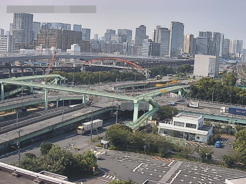 大井埠頭北部陸橋上交差点ライブカメラ(東京都品川区八潮)