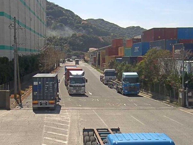 太刀浦第二コンテナターミナルゲート前状況ライブカメラ(福岡県北九州市門司区)