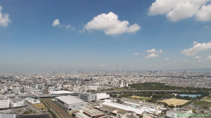 OsakaSkyLivecam大阪上空天気広角ライブカメラ(大阪府大阪市)