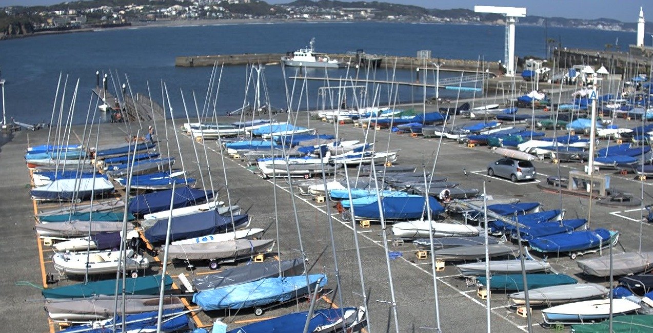 湘南港津波監視ライブカメラ(神奈川県藤沢市江の島)