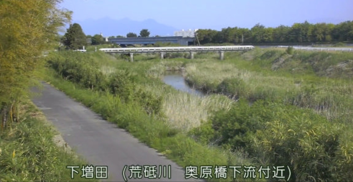 荒砥川下増田ライブカメラ(群馬県前橋市下増田町)