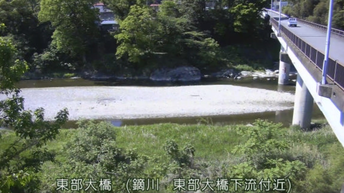 鏑川東部大橋ライブカメラ(群馬県下仁田町下仁田)