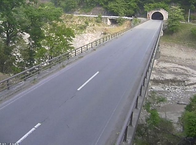 長野県道59号松川インター大鹿線滝沢ライブカメラ(長野県大鹿村大河原)
