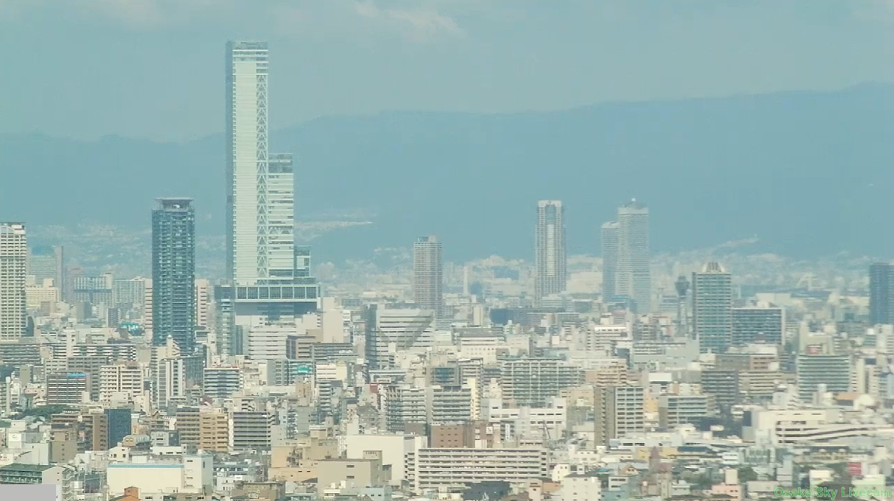 OsakaSkyLivecam大阪上空天気望遠ライブカメラ(大阪府大阪市)
