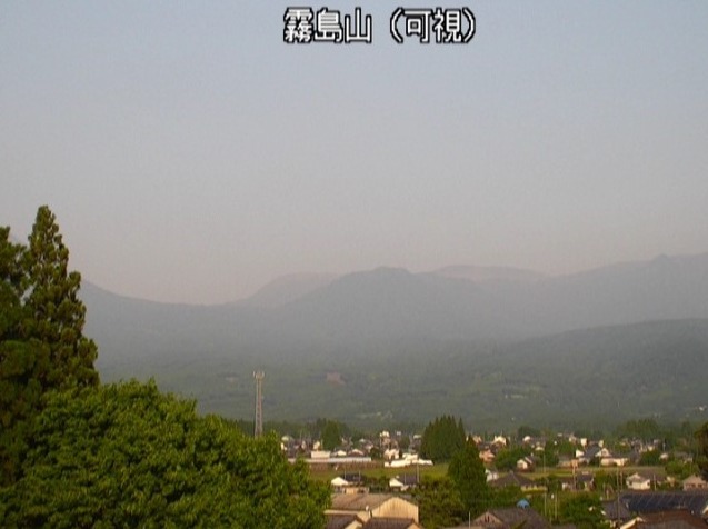 新燃岳東側ライブカメラ(宮崎県高原町西麓)