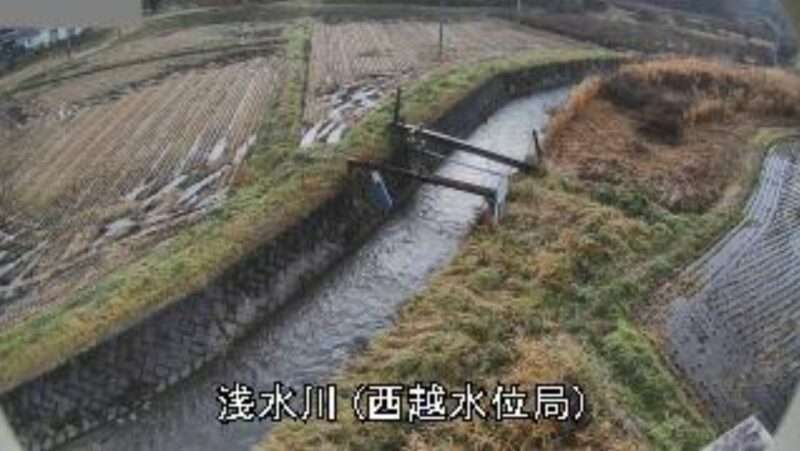 浅水川西越水位局ライブカメラ(青森県新郷村西越)