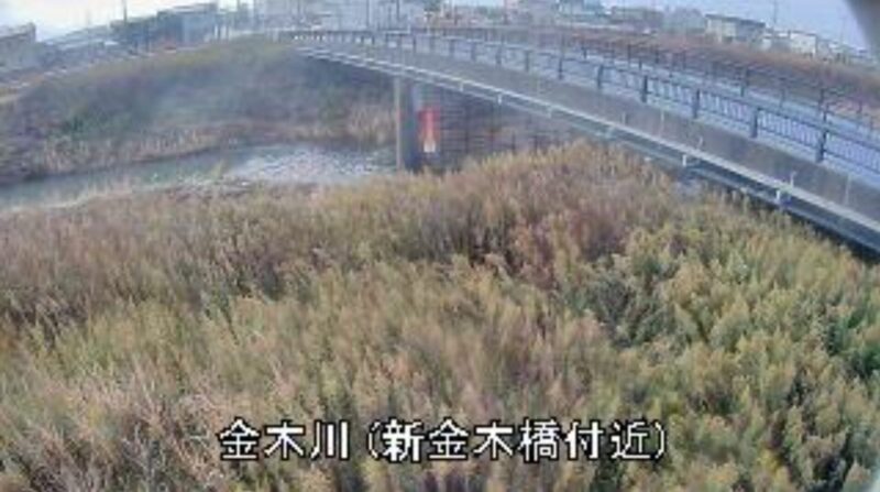 金木川新金木橋ライブカメラ(青森県五所川原市金木町)