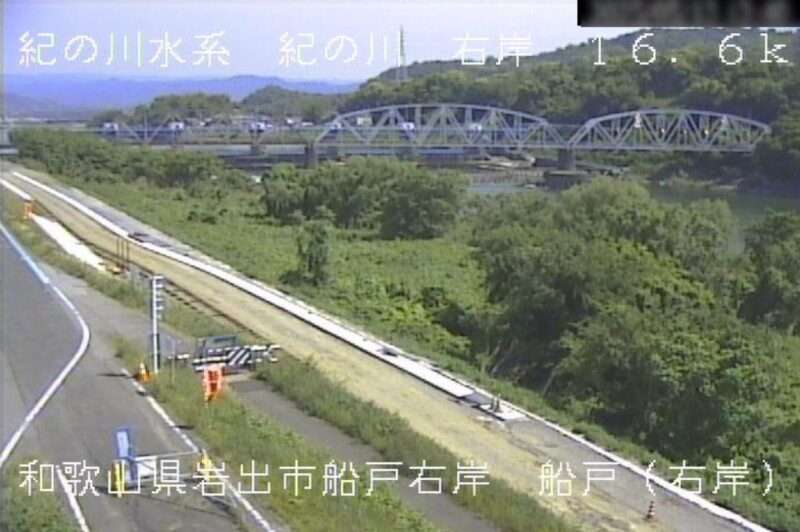 紀の川船戸右岸ライブカメラ(和歌山県岩出市船戸)