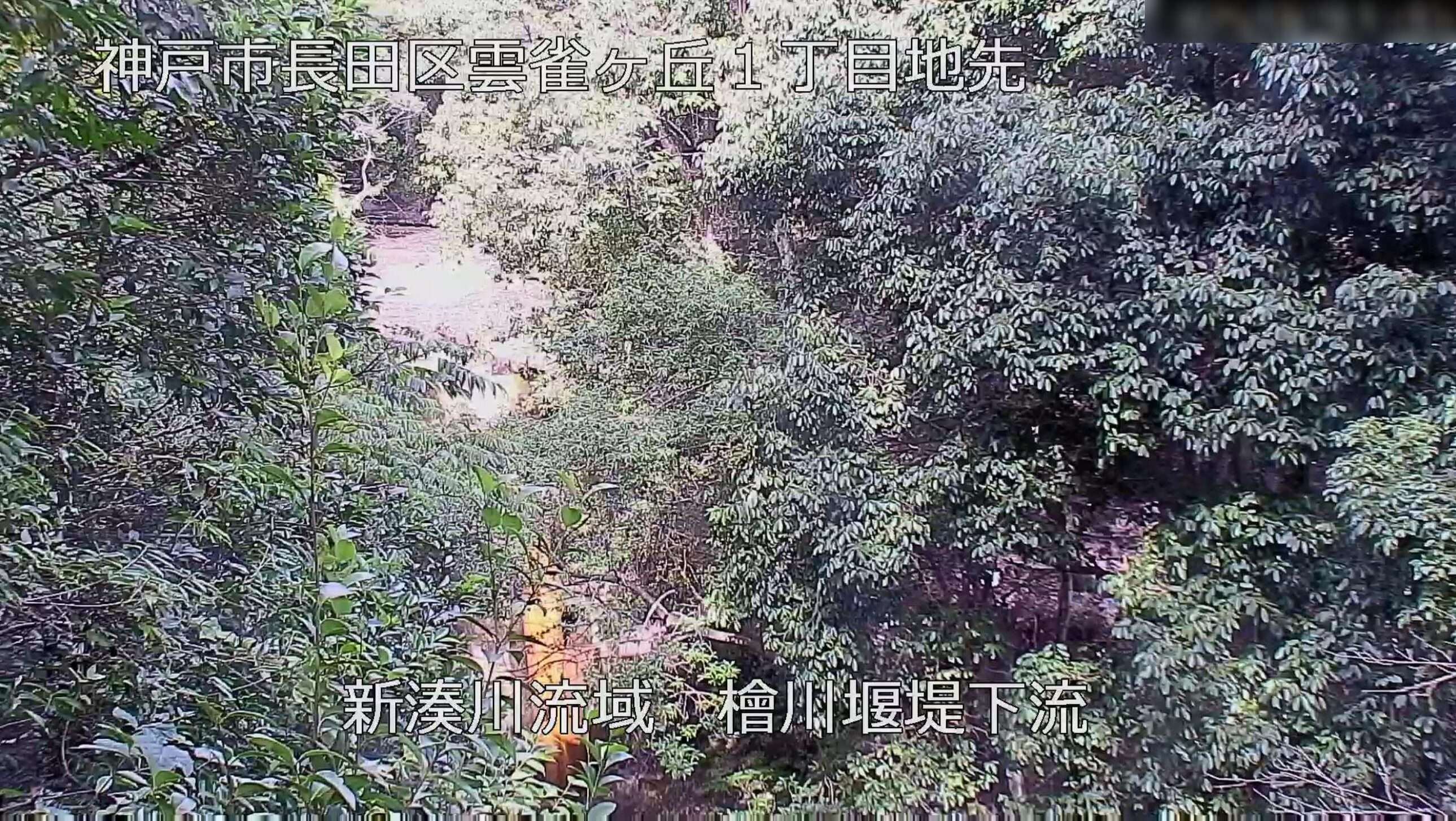 新湊川流域檜川堰堤ライブカメラ(兵庫県神戸市長田区)