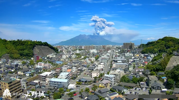 上野城桜島ライブカメラ(鹿児島県鹿児島市田上)