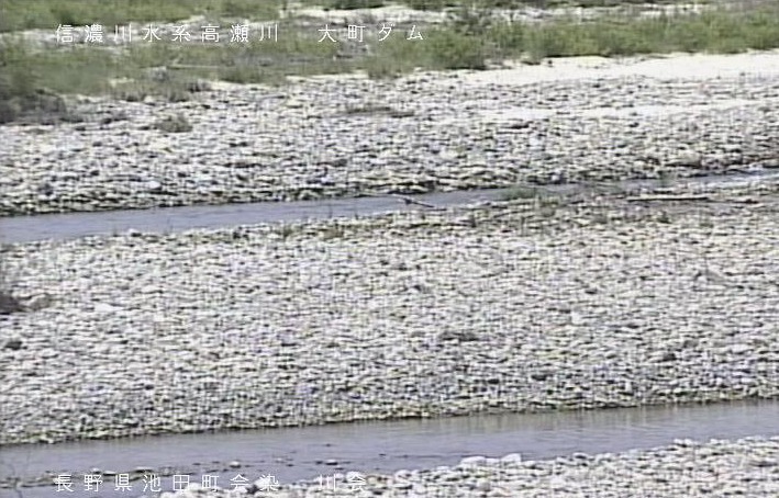 高瀬川川会ライブカメラ(長野県池田町会染)