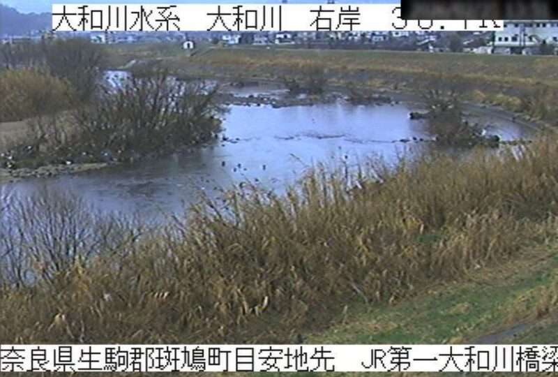 大和川JR第1大和川橋梁ライブカメラ(奈良県斑鳩町目安)