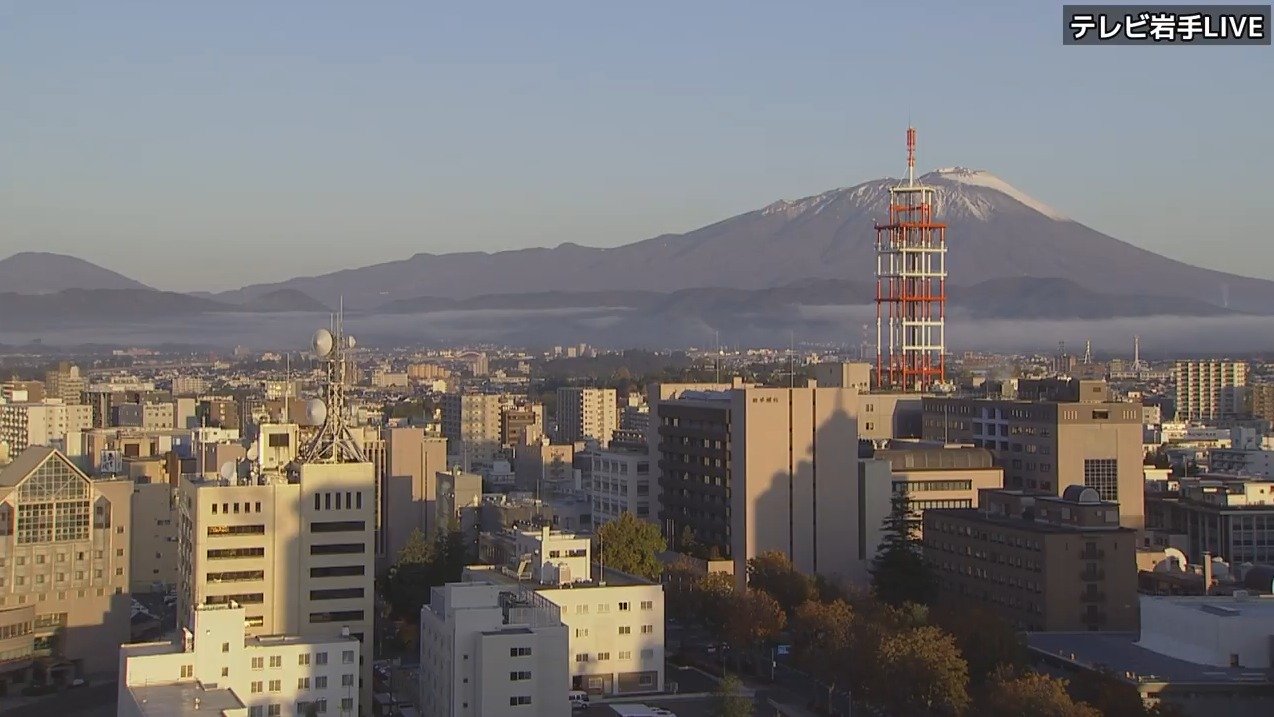 テレビ岩手ライブカメラ(岩手県盛岡市内丸)
