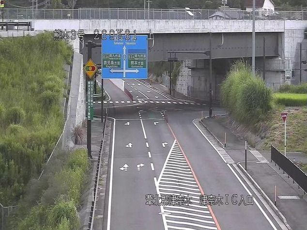 南九州自動車道津奈木インターチェンジライブカメラ(熊本県津奈木町千代)