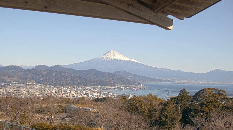 日本平夢テラス富士山ライブカメラ(静岡県静岡市清水区)